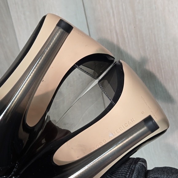 Good American Women "Like New" Cinderella Clear The Pointed toe heels shoes sz 9 - Picture 8 of 12